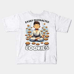 Easily Distracted By Cookies - Zen Kids T-Shirt